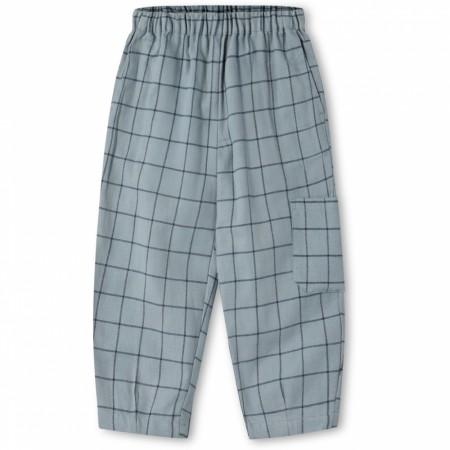 Cody check pant, slate, Fliink