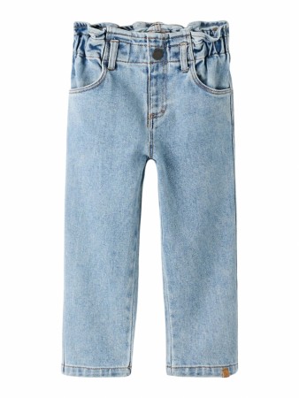 Darlee loose jeans girl, medium blue denim, Lil Atelier