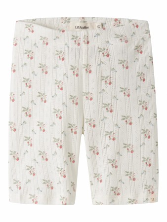 Rachello slim biker shorts, coconut milk/strawberry, Lil Atelier