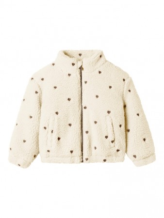 Nalo sherpa loose jacket, turtledove, Lil Atelier 