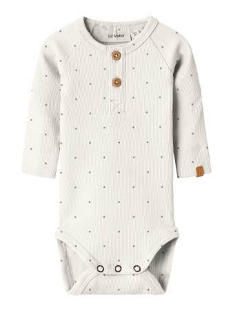 Gago slim body, coconut milk/sleet dot, Lil Atelier