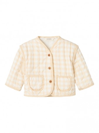 Larose quilt jacket baby, coconut milk, Lil Atelier
