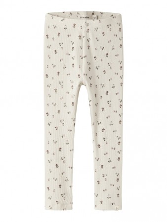 Gago slim leggings, turtledove/floral, Lil Atelier