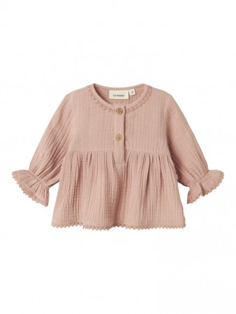 Lulu shirt baby, misty rose, Lil Atelier