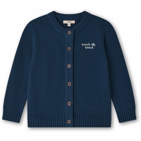 Mahdi knit cardigan, insigna blue, Fliink 