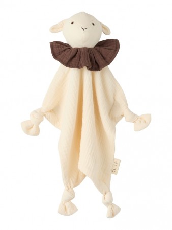 Noa sheep cuddle cloth, turtledove, Lil Atelier