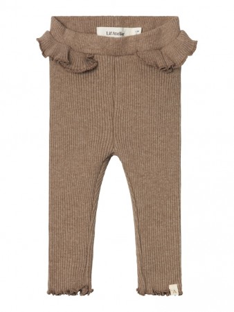Sophia slim leggings baby, shitake, Lil Atelier