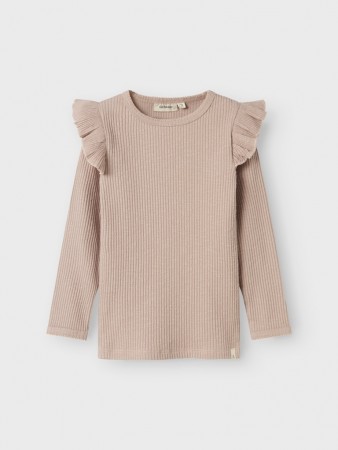 Raja slim top, shadow gray, Lil Atelier