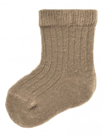 Rakel wool sock baby, tigers eye, Lil Atelier