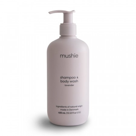 Mushie baby shampoo & shower, lavendel, 400ml