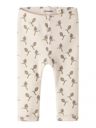 Gayo slim leggings baby, turtledove/artichoke, Lil Atelier