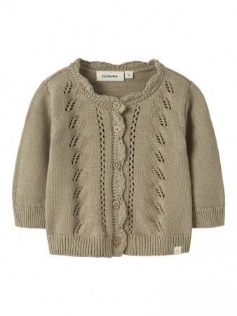 Leou knit cardigan baby, twill, Lil Atelier