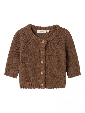 Sally knit cardigan baby, shitake, Lil Atelier