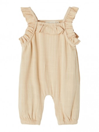 Helen loose overall pant, pebble, Lil Atelier