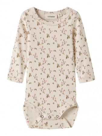 Lago slim body, turtledove/rose flower, Lil Atelier
