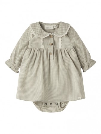Oleno body dress, moss gray, Lil Atelier