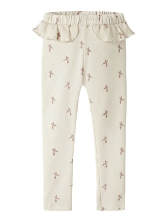 Rachello slim leggings, turtledove/bird, Lil Atelier