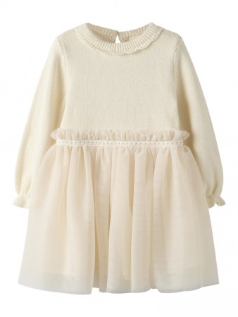 Sarina knit dress, pistachio shell, Lil Atelier