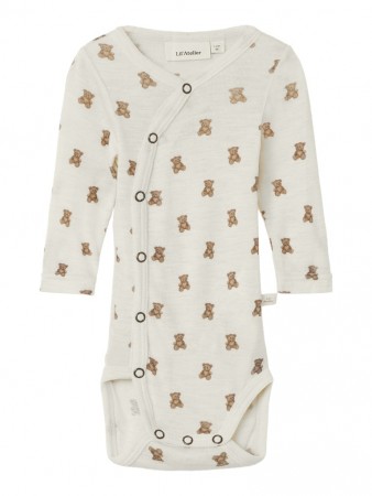 Nalu slim wrap body wool, turtledove/teddy, Lil Atelier