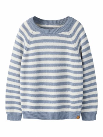 Dason knit, coconut milk/tradewinds, Lil Atelier