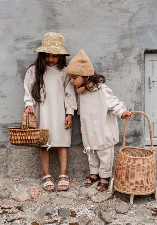 Drea sweatdress, heavy jersey, camel, Huttelihut