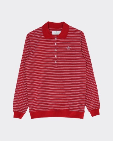 Wilma pique top, red/white, Fiona stories