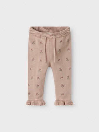 Emlen knit pant baby, shadow gray, Lil Atelier