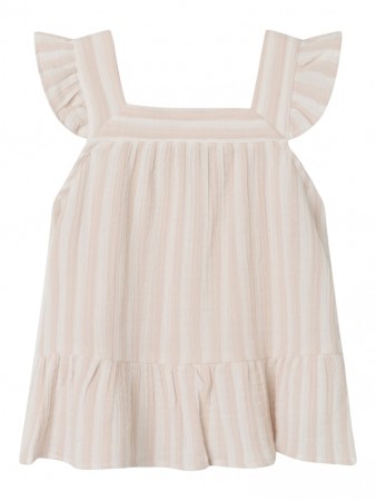 Femke strap loose top, coconut milk/morganite, Lil Atelier