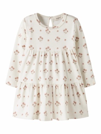 Layo dress, coconut milk/flower pink, Lil Atelier