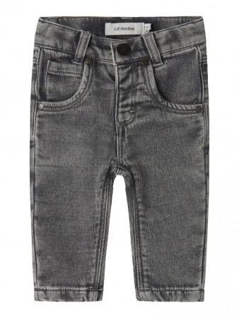 Nadie reg jeans baby, medium grey denim, Lil Atelier