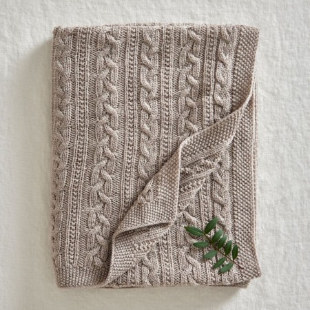 Merino wool blanket, oatmeal, Jack o Juno