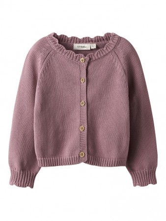 Ramla short knit cardigan, nostalgia rose, Lil Atelier