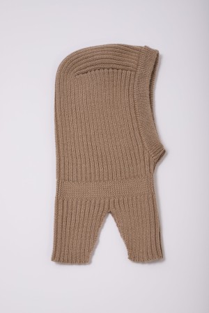 Goli wool balaclava, almondine, Lil Atelier