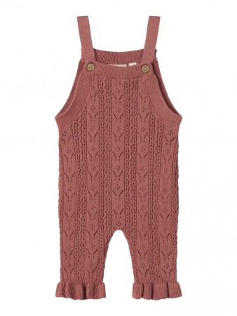 Kajsa knit overall, withered rose, Lil Atelier