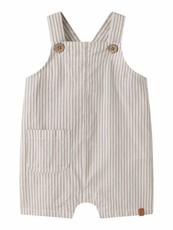 Helo loose short overall, coconut milk/coca mocha, Lil Atelier