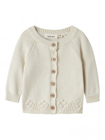 Rylee knit cardigan baby, turtledove, Lil Atelier
