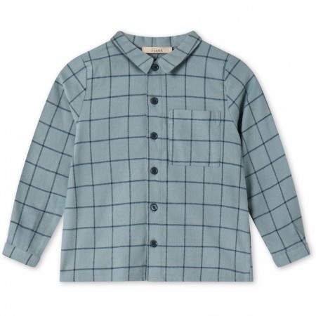 Cody check shirt, slate, Fliink