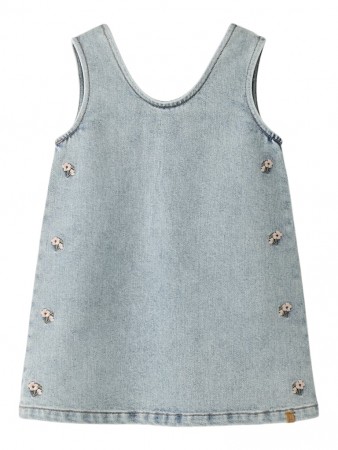 Darlee doa spencer dress, medium blue denim, Lil Atelier