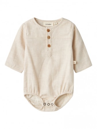 Tarou body shirt, turtledove, Lil Atelier