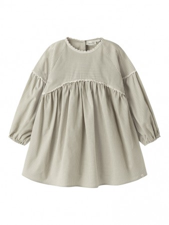 Oleno loose dress, moss gray, Lil Atelier