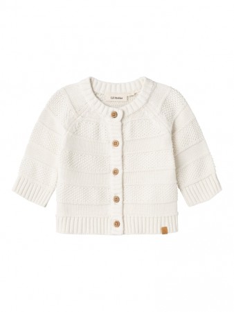 Larson knit cardigan, coocnut milk, Lil Atelier
