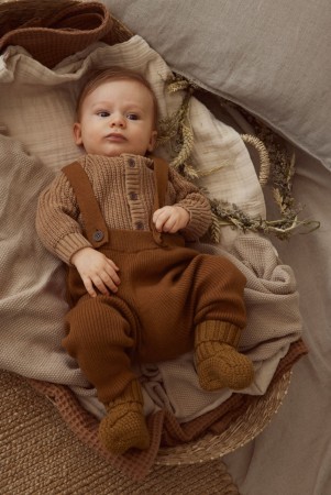 Ivigo knit pant, glazed ginger melange, Lil Atelier