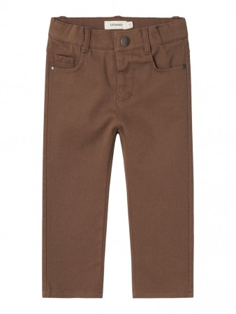 Ryan reg twill pant, shitake, Lil Atelier