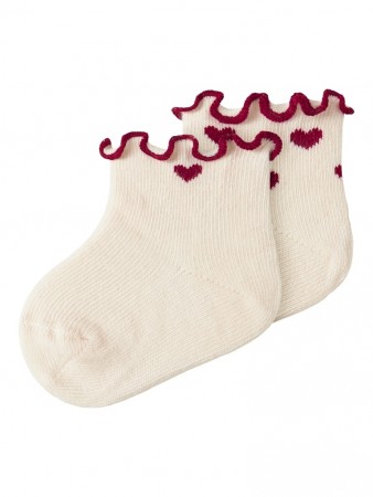 Rosita 2-pack socks baby, turtledove, Lil Atelier