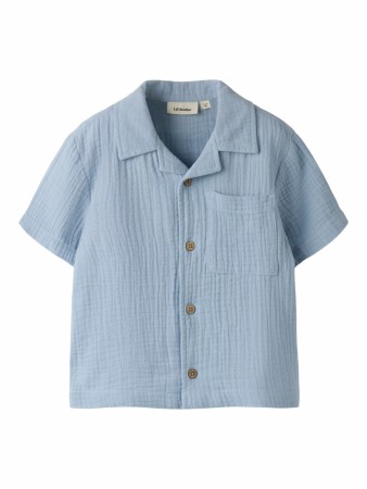 Fulina shirt, zen blue, Lil Atelier