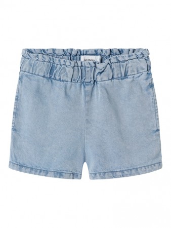 Holly loose denim shorts, medium blue, Lil Atelier 